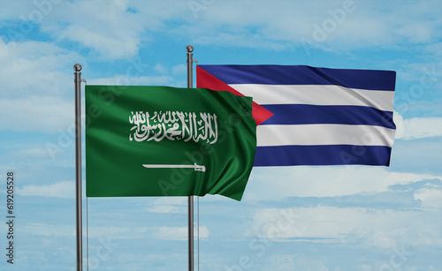 Cuba and Saudi Arabia, KSA flag