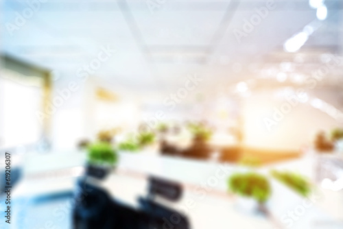Blurred business background  MODERN DEFOCUSED INTERIOR WITH CITY LIGHTS REFLECTIONS