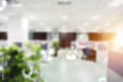 Blurred business background  MODERN DEFOCUSED INTERIOR WITH CITY LIGHTS REFLECTIONS