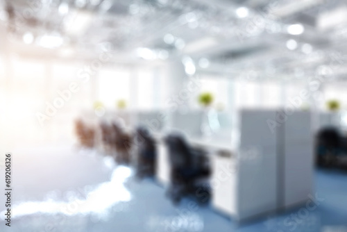 Blurred business background  MODERN DEFOCUSED INTERIOR WITH CITY LIGHTS REFLECTIONS