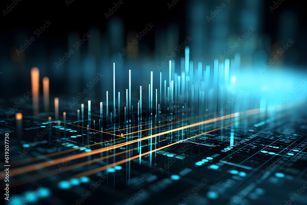 Technology background blurry ai ghenarative Technology background blurry ai ghenarative