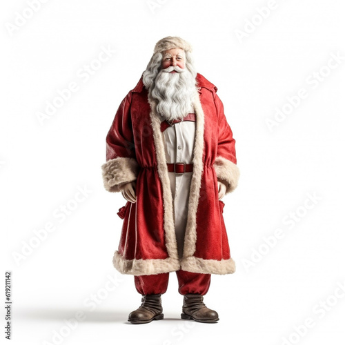 Santa against white background