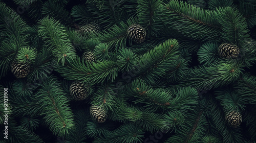 Christmas fir tree branches Background 