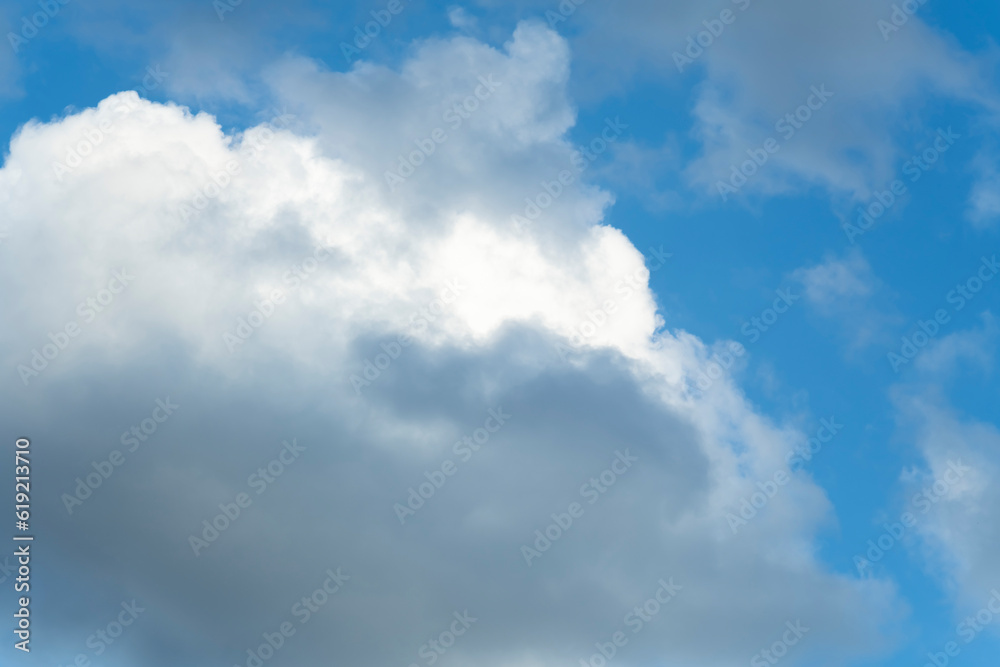 clouds against the blue sky