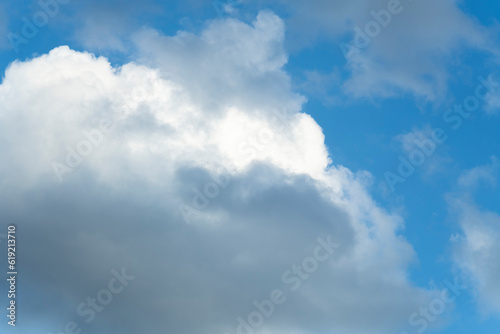 clouds against the blue sky