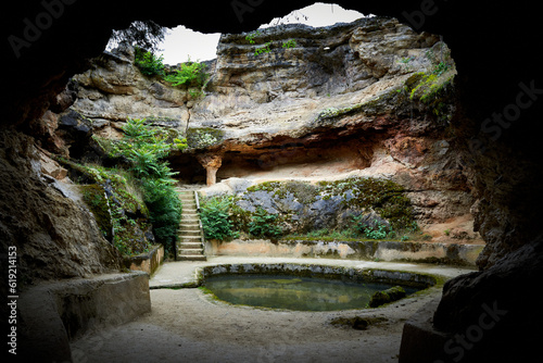 Antique roman thermal baths in Geoagiu-Bai, Romania photo