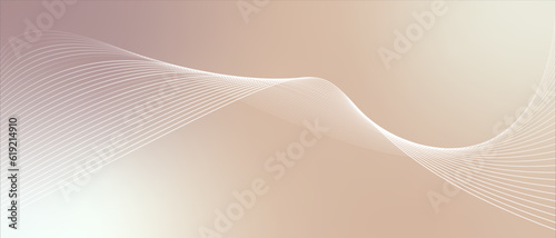 Abstract lines on pastel color background.