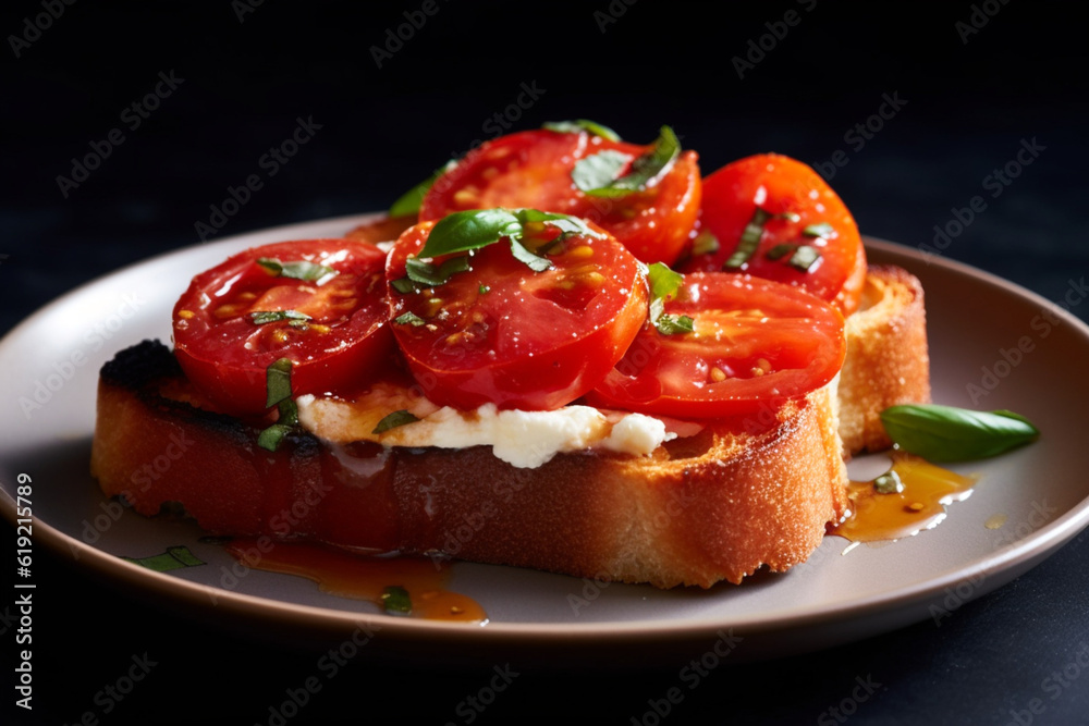 bruschetta with tomato bruschetta with tomato