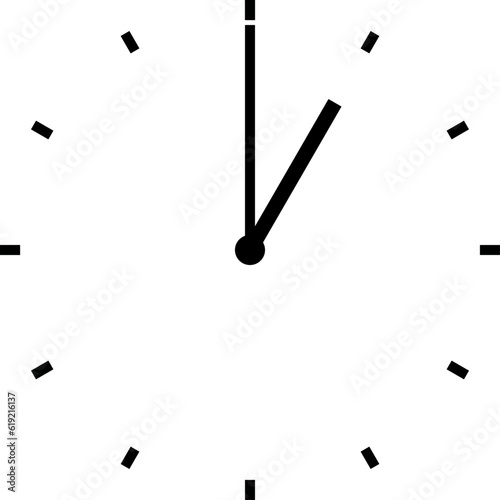 clock at 1 am or 1 pm or 13