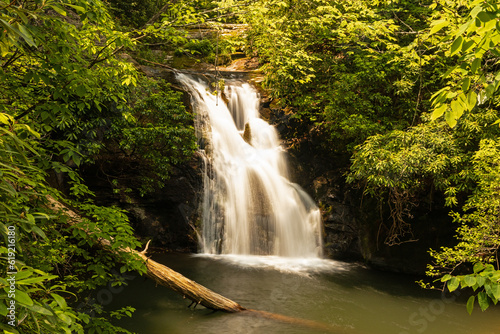 Blue hole falls near Hiawassee in Georgia