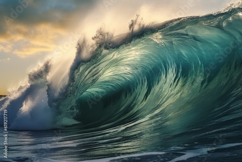  Wave in the Blue Ocean, Generative AI.. © avrezn