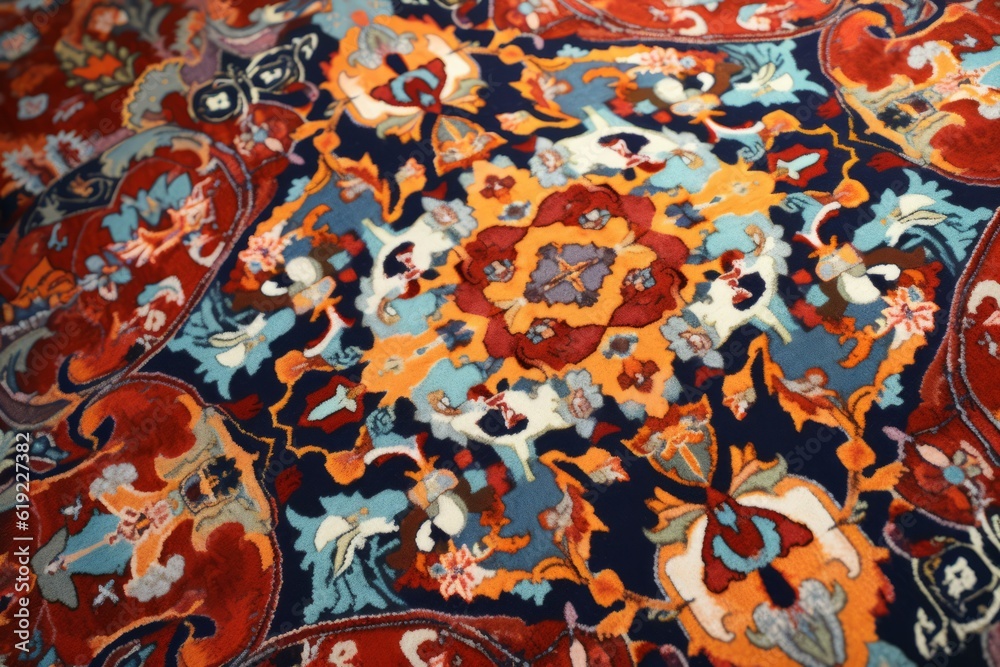 Enigmatic Elegance: Indian Carpet, Generative AI
