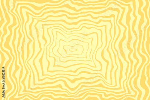 Simple wavy abstract background. Vector illustration of lines with optical illusion, op art.