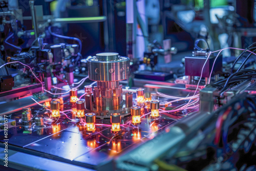 Quantum computing setup for experiment with trapped ions pushing the boundaries of this revolutionary technology