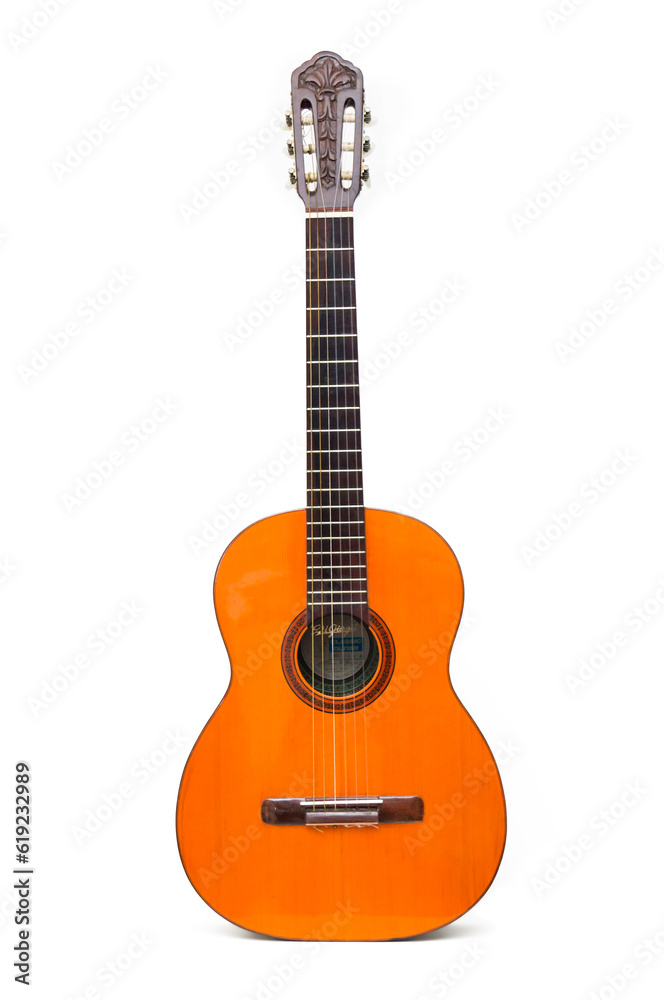 Old brazilian guitar for bossa nova music style Old brazilian guitar for bossa nova music style