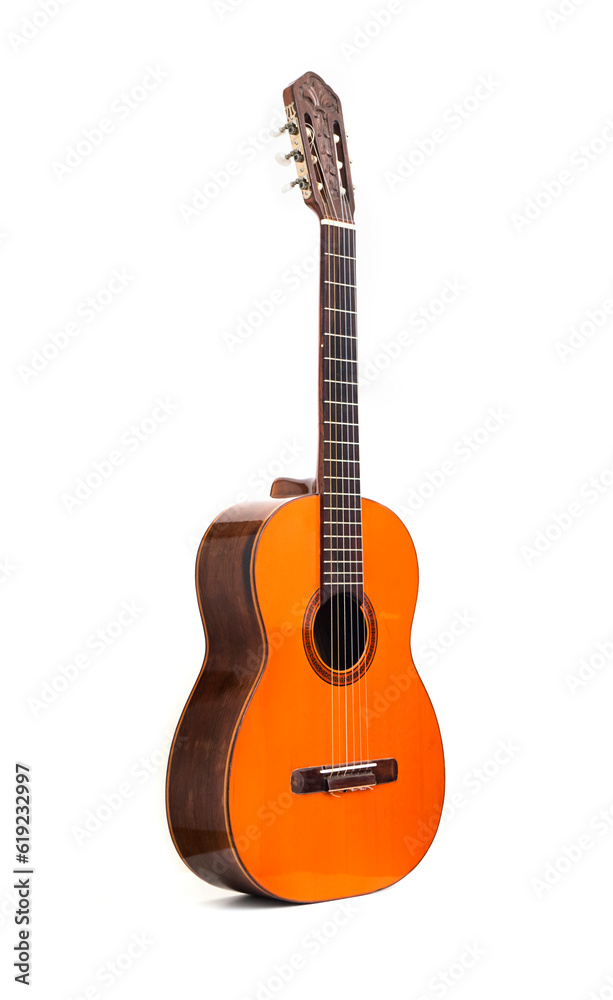 Old brazilian guitar for bossa nova music style