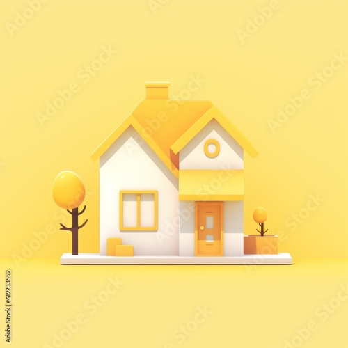  simple house, square size, simple image