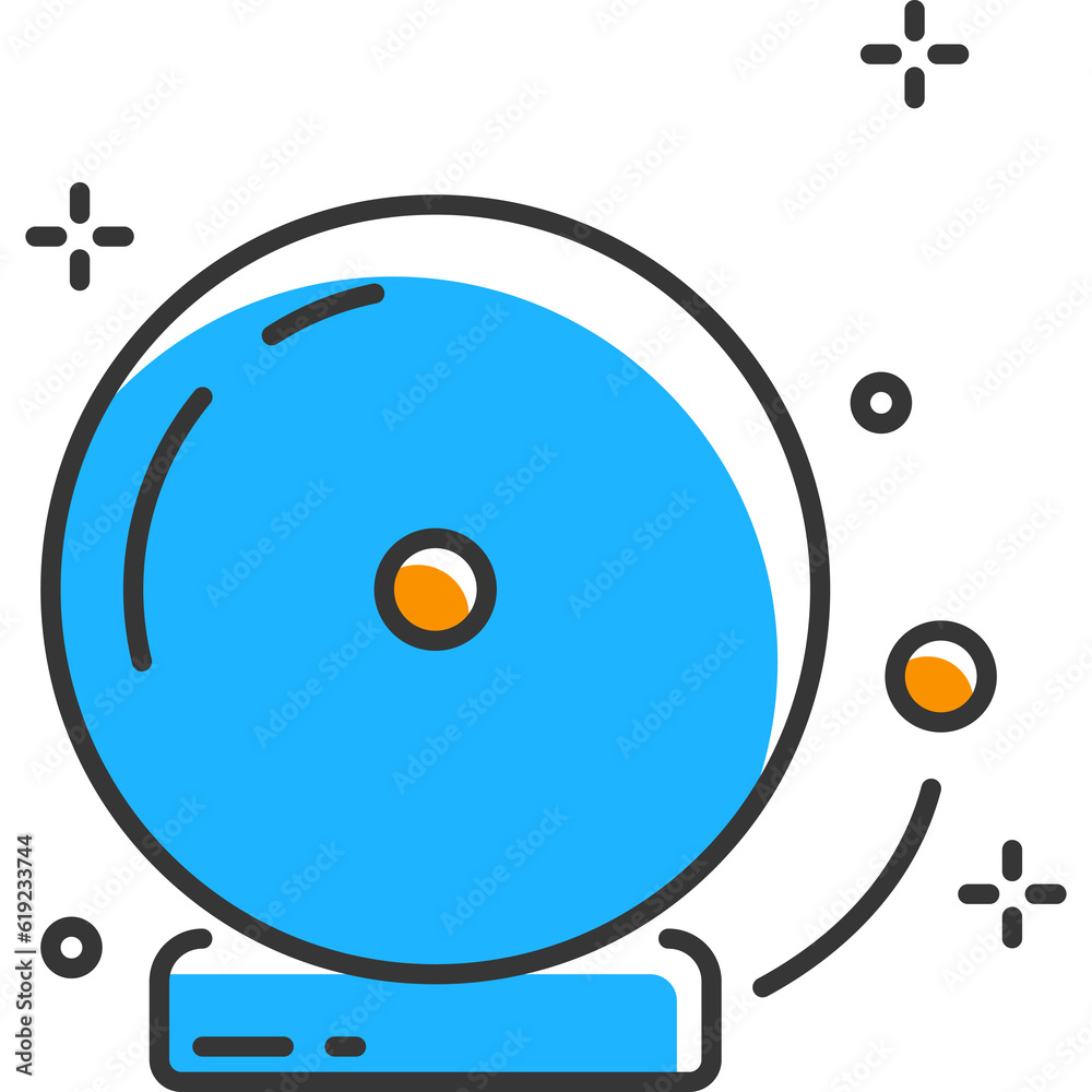 Simple school bell line icon. Pixel perfect icon. Vector sign for mobile app and web sites. Vector illustration Simple school bell line icon. Pixel perfect icon. Vector sign for mobile app and web sites. Vector illustration