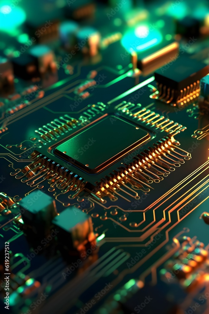 Obraz premium electronic circuit board