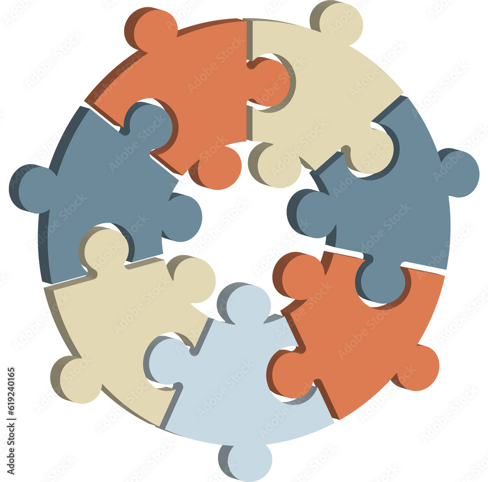Infographic 3D Pie Flow Chart Jigsaw Puzzle Cycle Diagram with 7 Sections Infographic 3D Pie Flow Chart Jigsaw Puzzle Cycle Diagram with 7 Sections