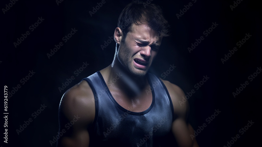 dissatisfied and unhappy, young adult man, bullying and exclusion, sad, fictional place and happening dissatisfied and unhappy, young adult man, bullying and exclusion, sad, fictional place and happening