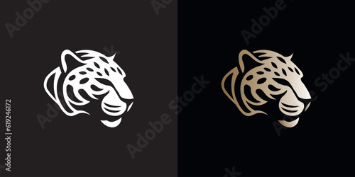 Jaguar logo. Black, white and color formats