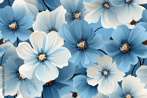seamless floral pattern set Modern exotic design for paper, cover, fabric, interior decor and other users. Generative Ai