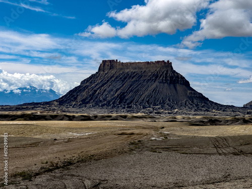 Factory Butte in the Caineville Desert, Utah photo