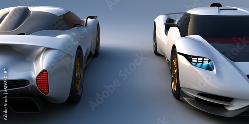 CGI car, new luxury car design, concept car prototype