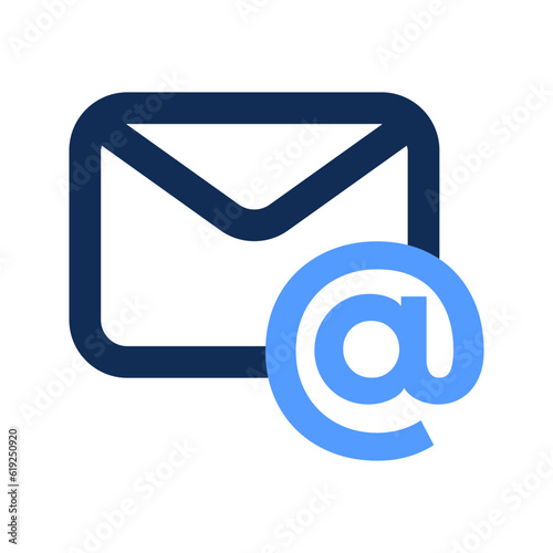 email outline color icon