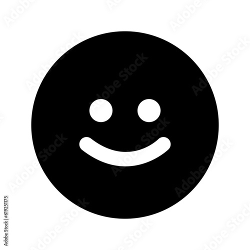 smile glyph icon