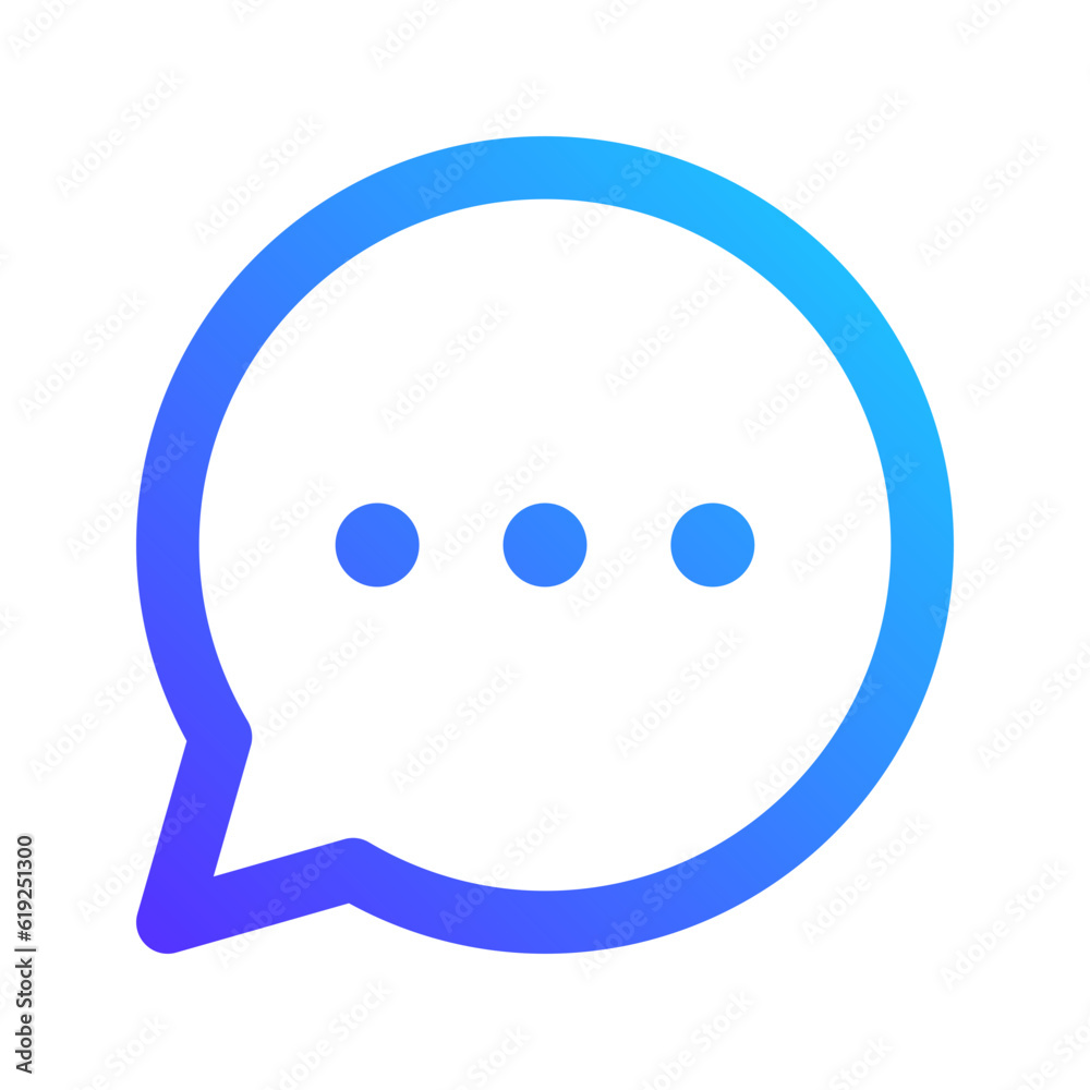 chat gradient icon chat gradient icon