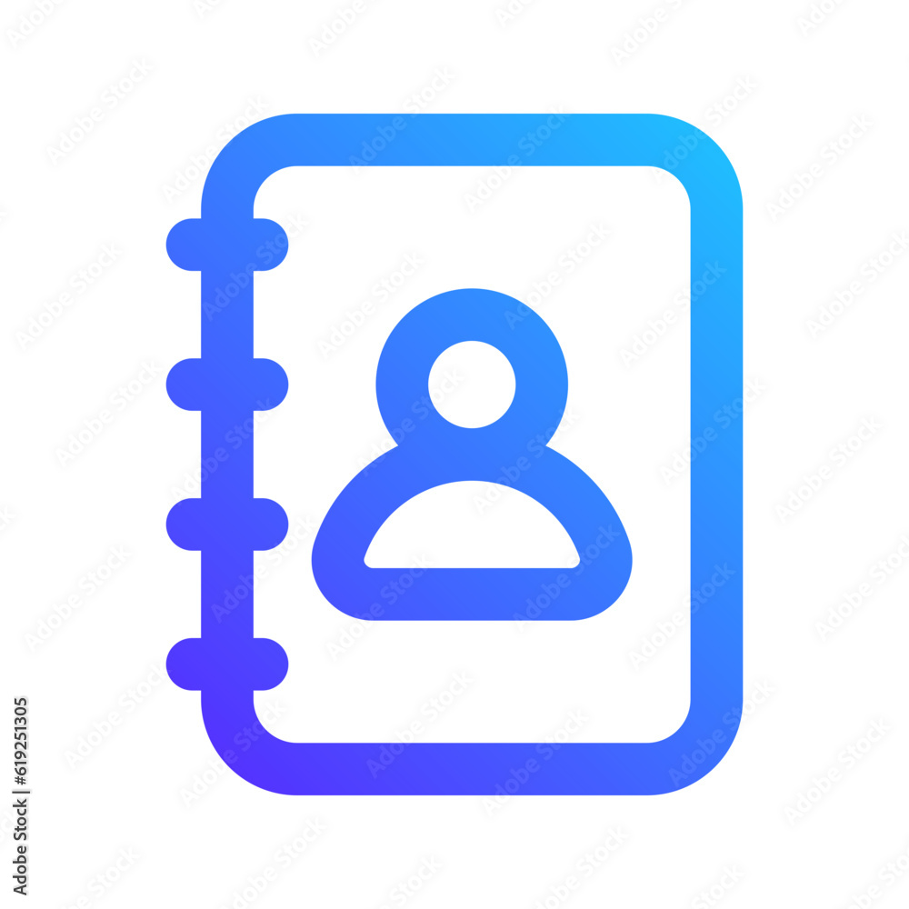 contact gradient icon contact gradient icon