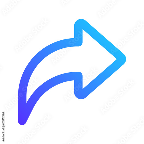 forward gradient icon