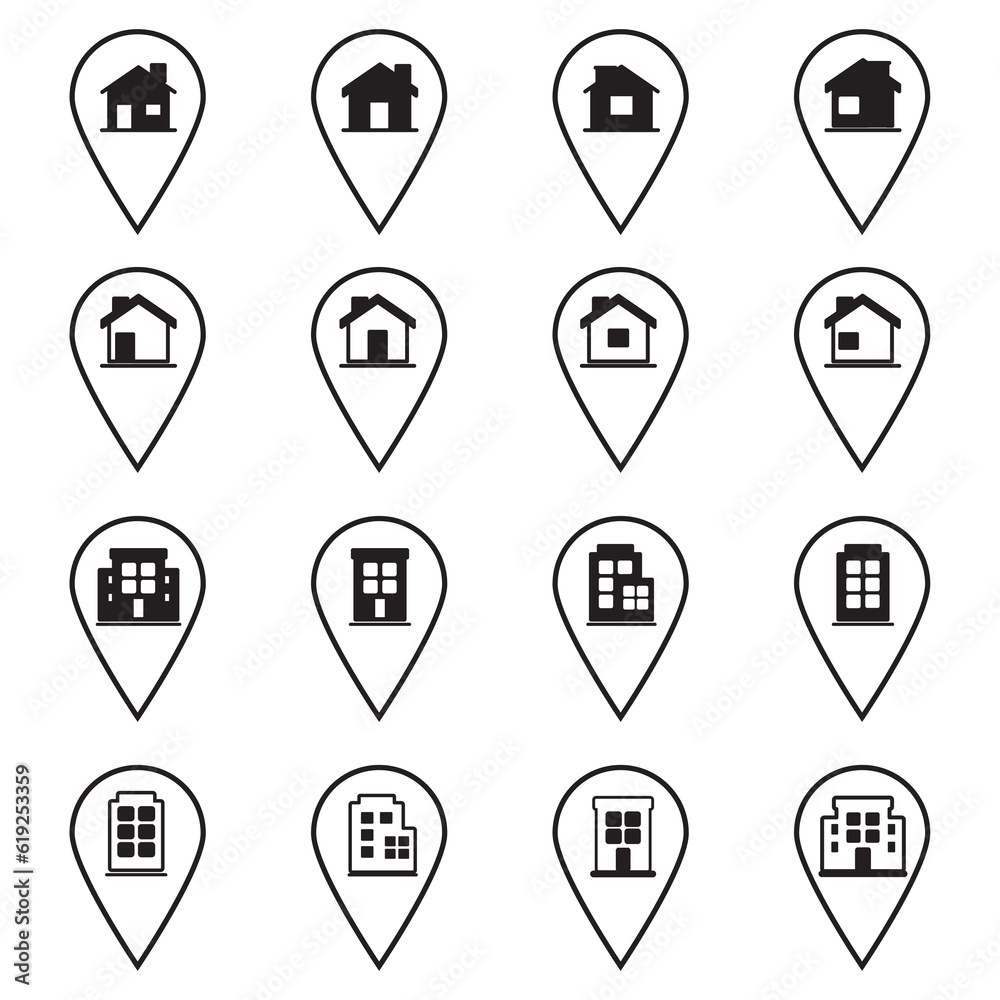 Simple Set of Office, Home, Store, house and shop navigation Related Vector Line Icons. Contains such Icons as Office Location, Home, House, store and more. Simple Set of Office, Home, Store, house and shop navigation Related Vector Line Icons. Contains such Icons as Office Location, Home, House, store and more.