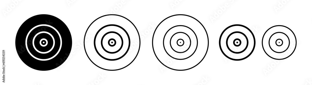 Target icon set for web and mobile app. goal icon vector. target marketing sign and symbol Target icon set for web and mobile app. goal icon vector. target marketing sign and symbol