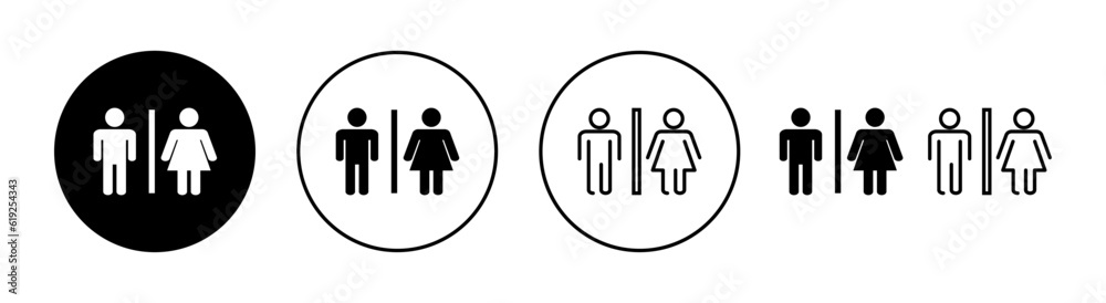Toilet icon set for web and mobile app. Girls and boys restrooms sign and symbol. bathroom sign. wc, lavatory Toilet icon set for web and mobile app. Girls and boys restrooms sign and symbol. bathroom sign. wc, lavatory