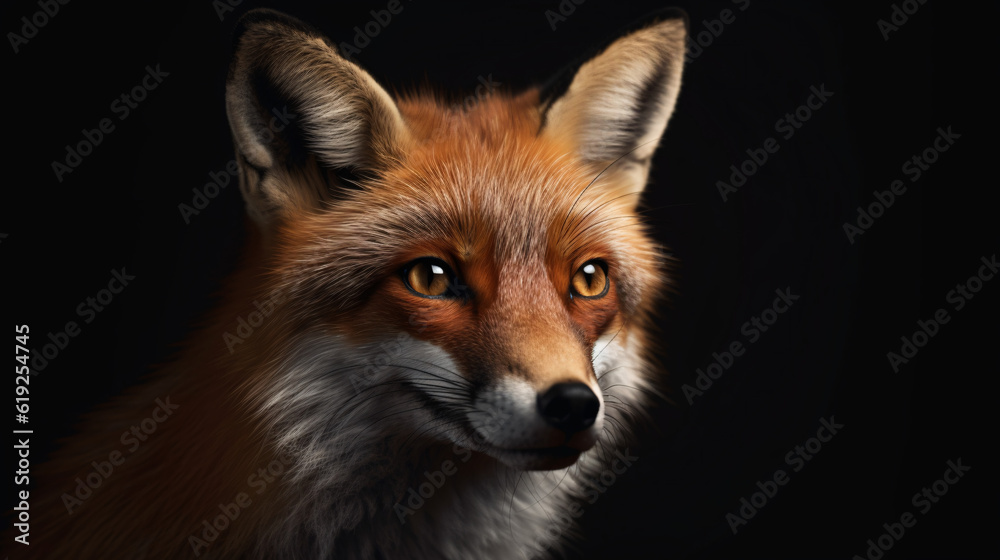 red fox animal in the wildlife mammal wild generative ai red fox animal in the wildlife mammal wild generative ai