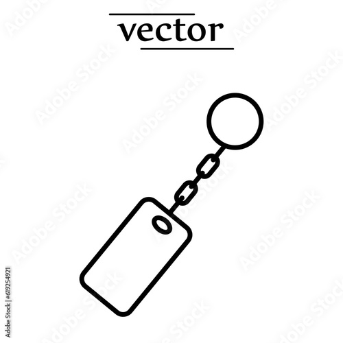 Key chain icon design. vector flat illustration on white background..eps