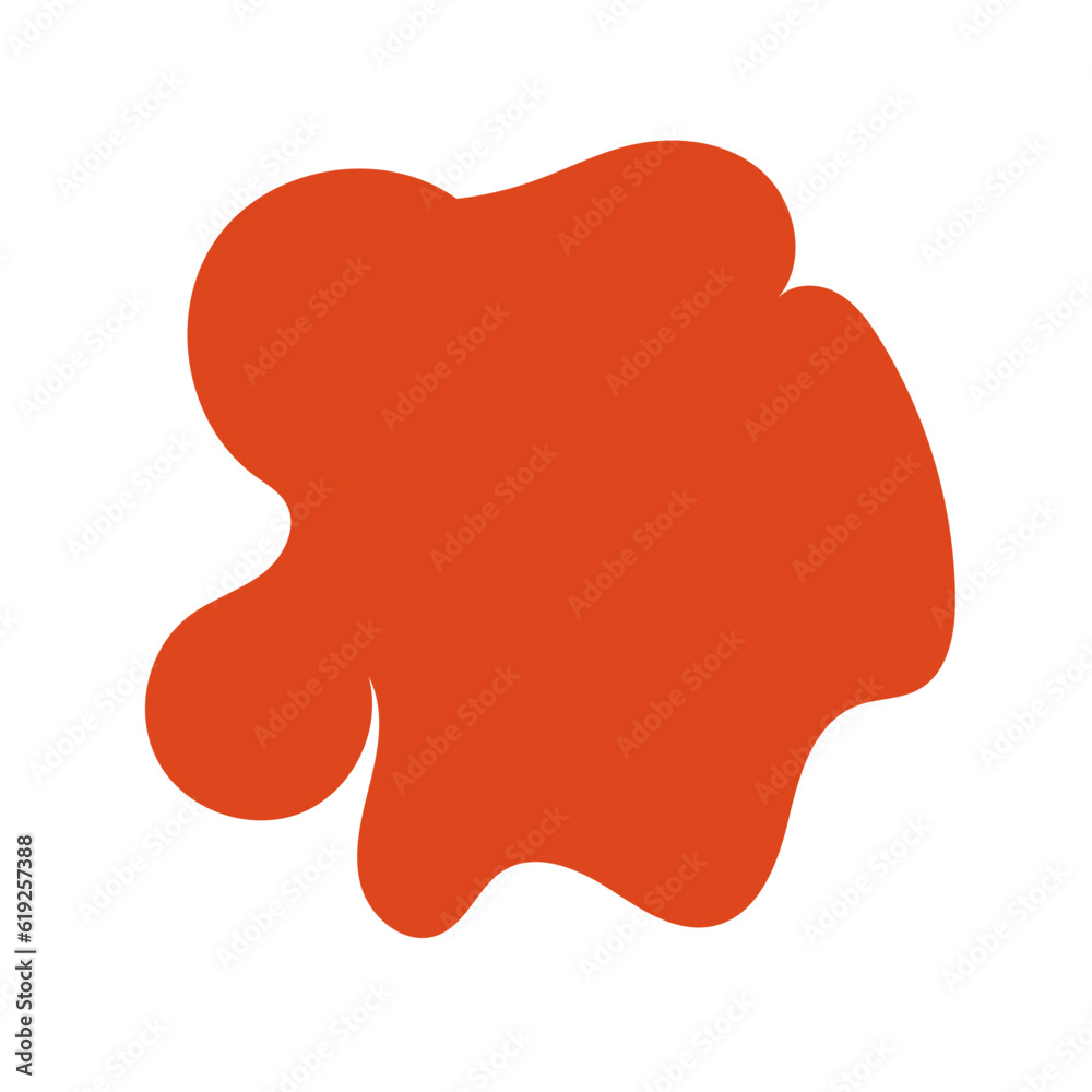 Orange Abstract Shape Vectors 