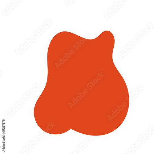 Orange Abstract Shape Vectors 