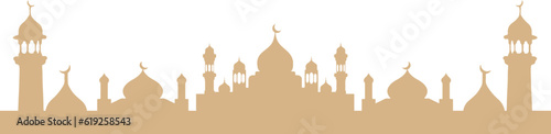 Artistic Mosque Silhouette 