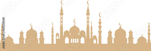 Artistic Mosque Silhouette 