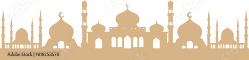 Artistic Mosque Silhouette 