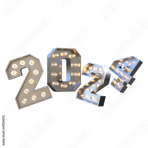 2024 wood text effect 3d rendering 