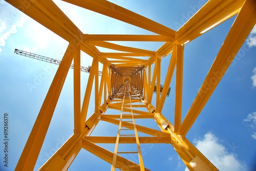 Photos Abstract under yellow crane line