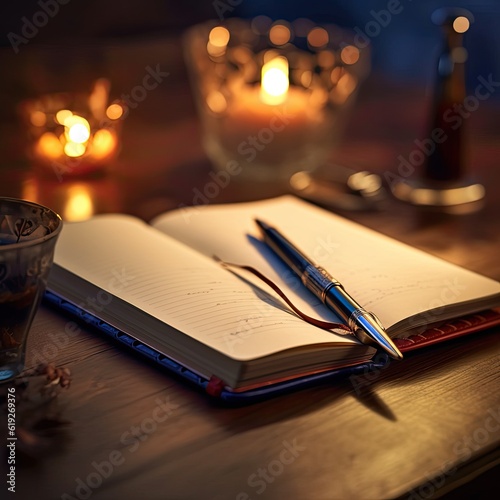 A journal with an open page and a pen symbolizing selfreflection and personal growth  © Brandon