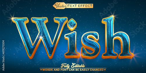 Spiritual Wish Vector Editable Text Effect Template