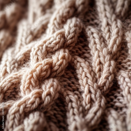 Closeup of a knitted sweater texture 