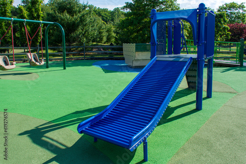 Accessible playground designed to include children of different abilities